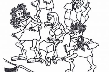 KARIKATUR „NEUSTART“ VON AHMAD BARAKIZADEH